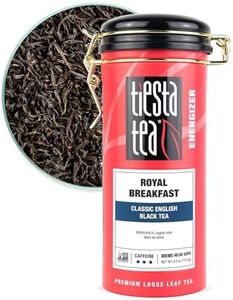 Tiesta Tea - Royal Breakfast, Loose Leaf Classic English Black Tea, High Caffeine, Hot & Iced Tea, 4 oz Tin - 50 Cups, Natural, English Breakfast Tea, Black Tea Loose Leaf