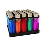 ezkart | Pack of 25 - Multipack Assorted Colour Disposable Lighters with Adjustable Flame and Child Safe, Easy to Use, Reliable Ignition, Multicolour and Vibrant (25)