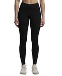 Jockey Women's Microfiber Elastane Stretch Performance 7/8th Leggings with Back Waistband Pocket and Stay Dry Technology_Style_MW68_Black_M