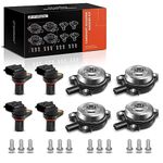 A-Premium 4-PC Camshaft Position Sensor + 4-PC Camshaft Adjuster Magnet Solenoid Kit Compatible with Mercedes-Benz Vehicles - 2006-2015 - C, CLK, CLS, E, G, GL, GLK, ML, R, S, SLK - Intake & Exhaust