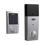 SCHLAGE BE469ZP CEN 626 Connect Smart Deadbolt with Alarm with Century Trim in Satin Chrome, Z-Wave Plus Enabled