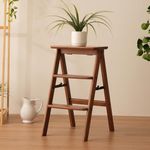 Bamboo 3 Step Ladder