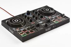 Hercules DJControl Inpulse 200 – DJ controller with USB - 2 tracks with 8 pads and sound card – DJUCED Software and tutorials included & also compatible with Virtual DJ Pro