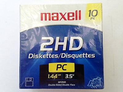 Maxell 3.5 HD 1.44MB Pre-Formatted MF2HD 10-Pack