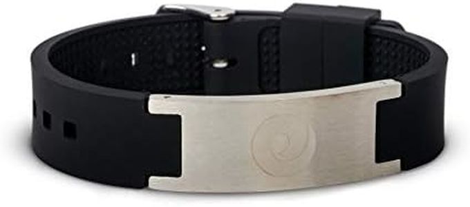 EMF Harmonizer Mobility+ Bracelet – Waterproof Silicon Rubber EMF Protection Bracelet with Additional Energy Elements – Personal EMF Protection Product with Dual Technology, Black, One Size