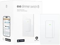 Eve Dimmer Switch (Matter): Smart Dimmer Switch for Alexa/Apple/Google/SmartThings/Home Assistant; Replaces Single-Pole switches; Requires Thread Border Router & Neutral Wire; UL-Certified