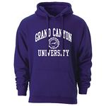 Ivysport Hooded Sweatshirt, Unisex, Cotton/Poly Blend, Heritage Logo, Grand Canyon Antelopes - Purple, S