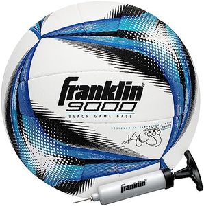 Franklin Sports Pro Beach Volleyball Ball - Kerri Walsh Jennings 9000 Beach Game Sand + Outdoor Volleyball - Competition Volleyball for Sand + Outdoor Courts - Hand Sewn Synthetic Leather Volleyball