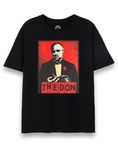 The Godfather T-Shirt for Men | Adults The Don Crime Family Leader Movie Top | Vito Corleone Clothing Black