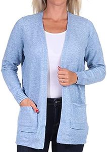 Only Onllesly L/S Open Cardigan Knt Noos, Maglione cardigan Donna, Allure W. Melange, M