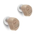 FCS K-80 In the Ear Hearing Aid, Mini Invisible Hearing Amplifier, Volume Adjustable Device For Adults & Elders, Men & Women For Mild Hearing Loss Pack Of 2 (6 Month Seller Warranty)