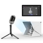 3DMakerpro 3D Scanner, Handheld 3D Model Scanners Mole for 3D Printing, 0.05mm Accuracy, 0.1mm Resolution, 10FPS Scanning Speed, Anti-Shake Lenses, Compatible with Win10/MacOS -Luxury Kit