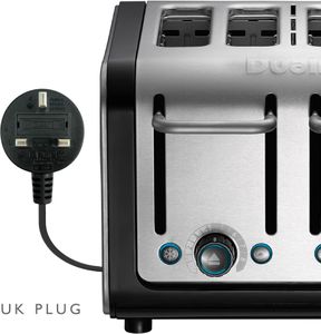 Dualit Architect 4-Slice Toaster – Stainless Steel, Modern Design