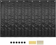 53.5'' × 79.9'' Door Sound Absorbing Blanket, TORIBIO Window Sound Dampening Blanket to Reduce Noise and Blackout, Noise Absorption Blocker Sheet -2 Layers for Bedroom Music Recording Studio