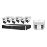 Hikvision EKI-K82T87A 8 Channel 4K Kit 8-ch PoE NVR w/ 2TB HDD + (6) 8MP Turret Cameras + (1) 8MP Panoramic Camera