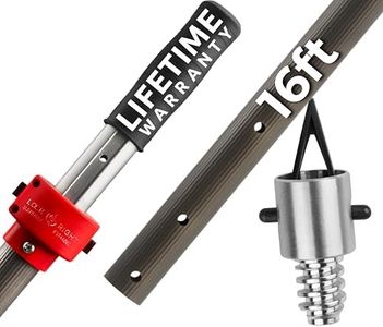 ProTuff Products - Pool Pole - Multi-USE - Never Sticks or Slips - Lifetime, Free Replacements - Premium, Pool Poles for Cleaning - Just Search for Pool Pole Telescopic 16ft Heavy Duty