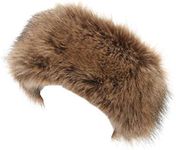 LA CARRIE Faux Fur Headband with Stretch Women's Winter Earwarmer Earmuff (Natural)