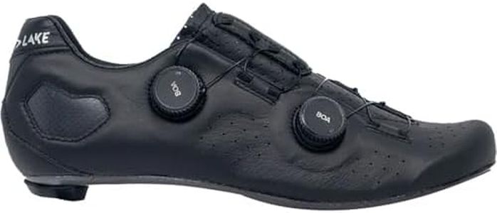 Lake Cx333 Wide Cycling Shoe - Men's Black/Silver, 44.5
