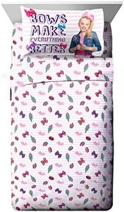 Jay Franco Nickelodeon JoJo Siwa Sweet Life - Set di lenzuola, 4 pezzi, colore: Rosa/Bianco