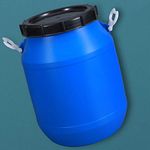 2L-50L Universal Food Grade Thicken Rain Barrels for Outdoor Hiking, Plastic Water Storage Barrel for Outdoor Hiking Hurricane & Emergency Survival(Color:25L-Black)