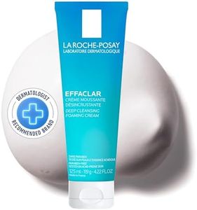 La Roche-Posay Effaclar Daily Foaming Cream Face Cleanser For Oily to Combination Skin with Salicylic Acid and Glycerin. Sebum and pore minimizer. Paraben-Free, Oil-Free, Alcohol-Free, Non Comedogenic, 125ML