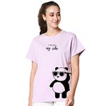 Bewakoof Women's Graphic Printed 100% Cotton T-Shirt - Boyfriend Fit, Round Neck, Half Sleeve