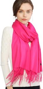 RIIQIICHY Scarfs for Women Winter Pink Pashmina Shawls and Wraps for Evening Dresses Warm Large Scarves Wedding Shawl