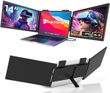 MAGICRAVEN Moniteur pour Ordinateur Portable 14 "FHD 1080P IPS, Triple Écran Portatif USB C, Extension Écran pour Ordinateur Portable 14"-16.5" Compatible avec Mac, Windows, Chrome, Switch, PS45