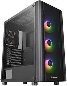 Thermaltake V250 Motherboard Sync ARGB ATX Mid-Tower Chassis with 3 120mm 5V Addressable RGB Fan + 1 Black 120mm Rear Fan Pre-Installed CA-1Q5-00M1WN-00