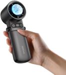 Epicka Portable Handheld Fan, Speed(1-100) Adjustable Turbo Mini Fan,6800mAh Battery Rechargeable Foldable Fan with Cooling Plate,Digital Display,Summer Outdoor Travel Essentials For Women Men - Black