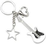 Guitar Keychain for Men Women Guita