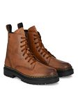 Delize Men's Black/tan/Grey Derby Boots