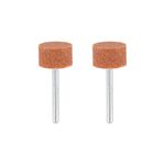 Dremel 8193 Aluminium Oxide Grinding Stones Accessory Set, 2 Cylindrical Grinding Stones for Grinding and Sharpening Metals (15, 9 mm)