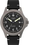 Timex Men's Expedition North Titanium Automatic 41mm Watch - Black Strap Black Dial Titanium Case, Black, Modern