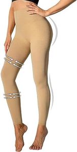 Compression Pantyhose 8-15mmHg for Women's Medical Quality Footless Support Stocking Compressive Tights, Beige, Large-X-Large