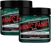 Manic Panic Semi-Permanent Hair Color 4 Ounce (Pack of 2) (Green Envy)