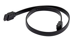 C&E 20 Pack, 18" SATA 6Gbps Cable with Locking Latch Black, CNE561264