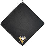 Team Golf NHL Pittsburgh Penguins Microfiber Golf Towel, 15x15 (Multicolor)