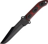 TOPS Knives BKHT01 TOPS Black Heat with Red and Black G-10 Handles