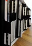 10 x Plastic Black Vertical CD Collection Tabbed Dividers Suitable for Shelf Storage