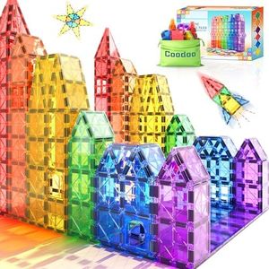 Magnetic Tiles Kids Toys STEM Magnet Toys for Toddler Magnetic Blocks Building Toys Preschool Learning Sensory Montessori Toys for 3+ Year Old Boys and Girls, Safe Creativity Toddler Kids Toys 40PCS