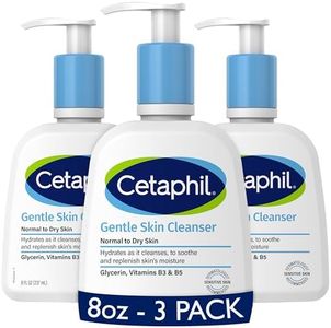 Cetaphil Face Wash, Hydrating Gentle Skin Cleanser for Dry to Normal Sensitive Skin, NEW 8 oz 3 Pack, Fragrance Free, Soap Free and Non-Foaming