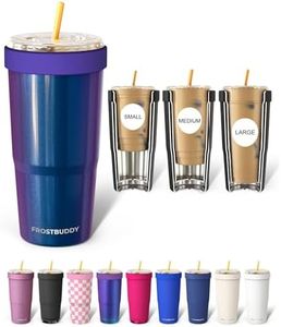 Frost Buddy Togo Buddy 30 oz Stainless Steel Vacuum Insulated Tumbler To Go Coffee Cup – Iced Coffee Cups, Iced Coffee Sleeve, Travel Mug, Thermal Cup for Hot & Cold Drinks, Dunkin Cup(Nebula Glitter)