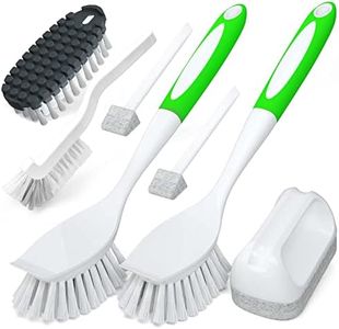 Holikme 5Pack Kitchen Cleaning Brush, Green