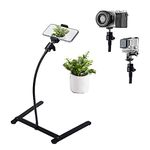 Photo Copy Pico Projector Stand Overhead Tripod Video Stand Phone Mount Flexible Tabletop Stand for Live Streaming Video Recording Vlog YouTube Teaching Cooking Crafting Demo Drawing Recording