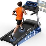 KITOPA Foldable Treadmill with Auto Incline 18%, 20 km/H Treadmills for Home Gym, 7HP Quiet Motor, APP & Heart Rate, LED Display Running Machines for Heavy People 180KG