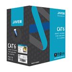 JAVEX 23AWG CAT6 UL in-Wall Rated [1000 Feet/305M] Solid Bare Copper 600MHz, ETL Listed, TAA Compliant, UTP Ethernet Bulk Cable, Blue