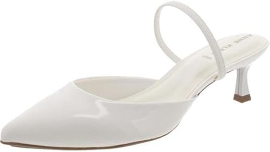 Anne Klein Women's Iella Pump, White, 6.5