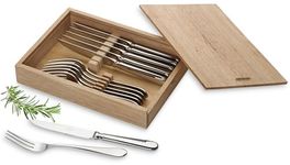 Villeroy & Boch – Oscar Steak Cutlery Set 2-Piece Silver/Platinum, Dishwasher Safe, Knife Set, Kitchen Utensils Set, Steak Knives, Forks, Kitchen Cutlery, Luxury Cutlery Set, Stainless Steel