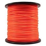 KAKO 080 Trimmer Line Heavy Duty Commercial Grade Round 0.080 Inch String Trimmer Line,Weed Eater String .080Inch-1200Ft-3Lb Fits Most of String Trimmer (Orange)